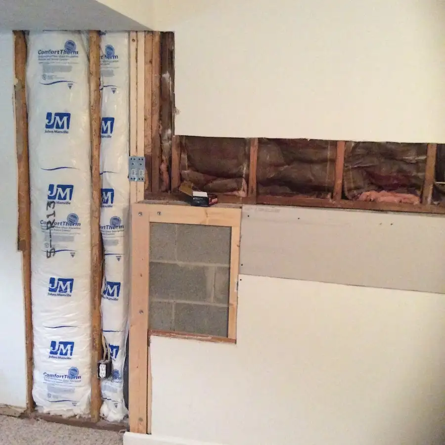 Wall insulation replacement during Contents Cleaning & Restoration in Central Point